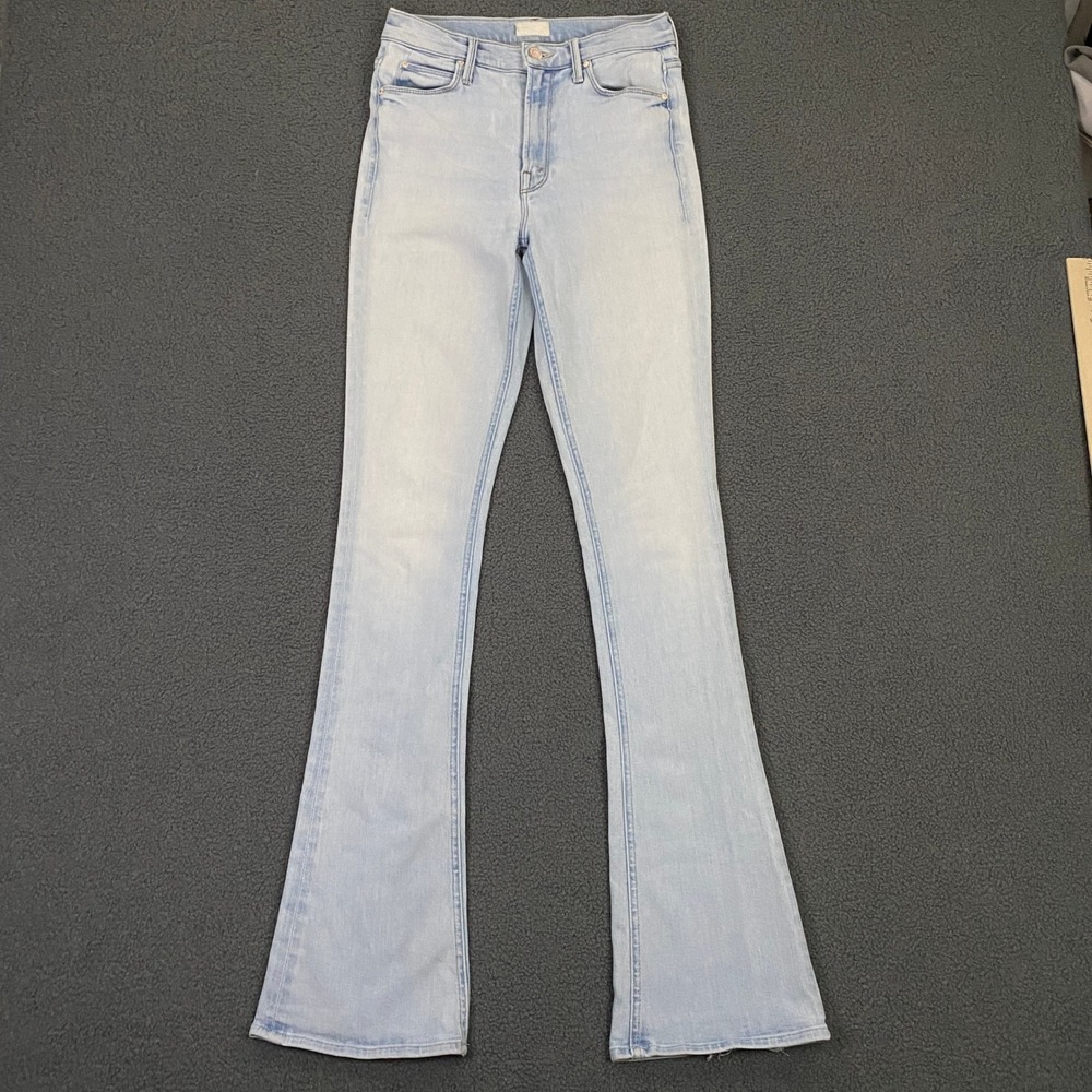 Mother High Waisted Runaway Jeans size 26 When in Rome Blue Flare Stretch